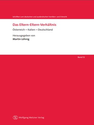 cover image of Das Eltern-Eltern-Verhältnis
